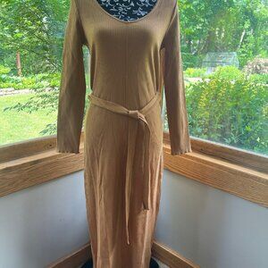 Pact Clothing Long Sleeve Low-back Dress Size M NWT